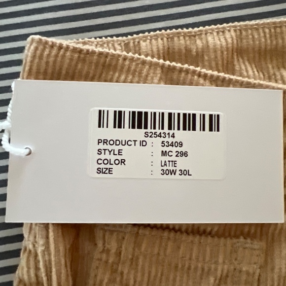 1970s style flare latte courderoy pants - Picture 3 of 6